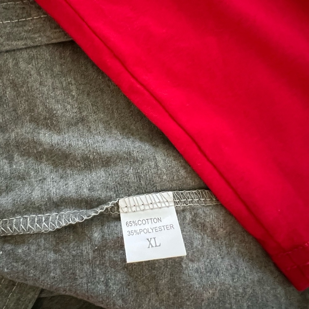 Gray and Red Raglan Shirt - Picture 2 of 2
